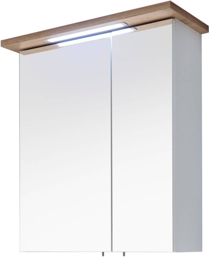 Saphir Badkamerserie Quickset 4-teilig Waschbeckenunterschrank mit LED-Spiegelschrank (4-delig) - Foto 3