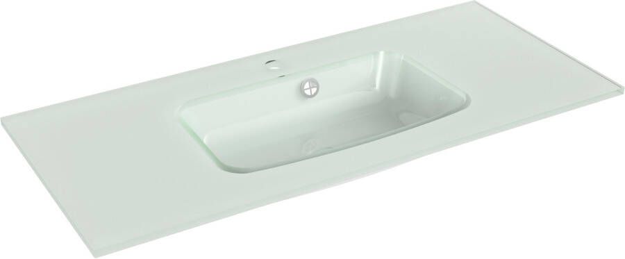 Saphir Badkamerserie Quickset 945 Glas-Waschtisch mit Unterschrank 99 cm breit Waschplatz (1 stuk) - Foto 6