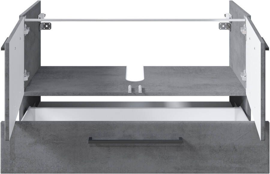 Saphir Badkamerserie Quickset 945 3-delig keramieken wastafelonderkast met led-spiegelkast (4-delig) - Foto 13