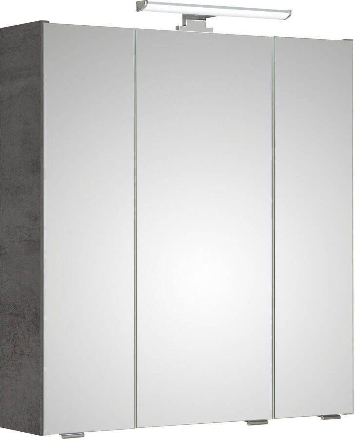 Saphir Badkamerspiegelkast Quickset 945 Badkamermeubel 3 spiegeldeuren 6 planken 65 cm breed - Foto 3