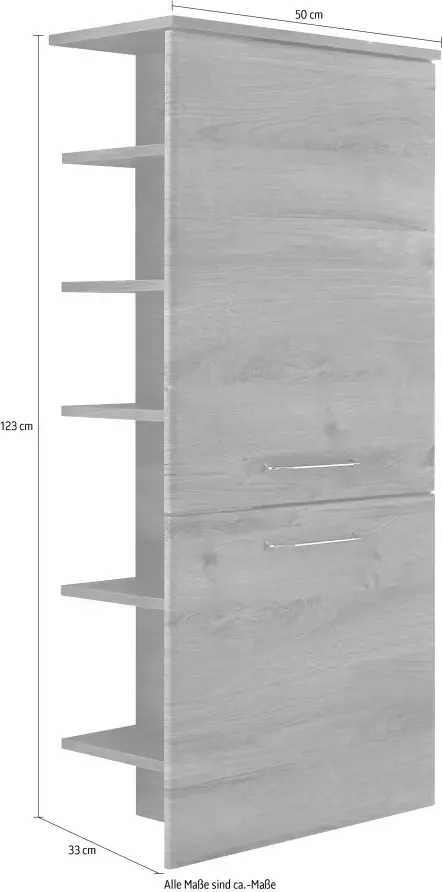 Saphir Halfhoge kast Quickset Badkamer-halfhoge kast inclusief deurdemper grepen in glanzend chroom - Foto 4