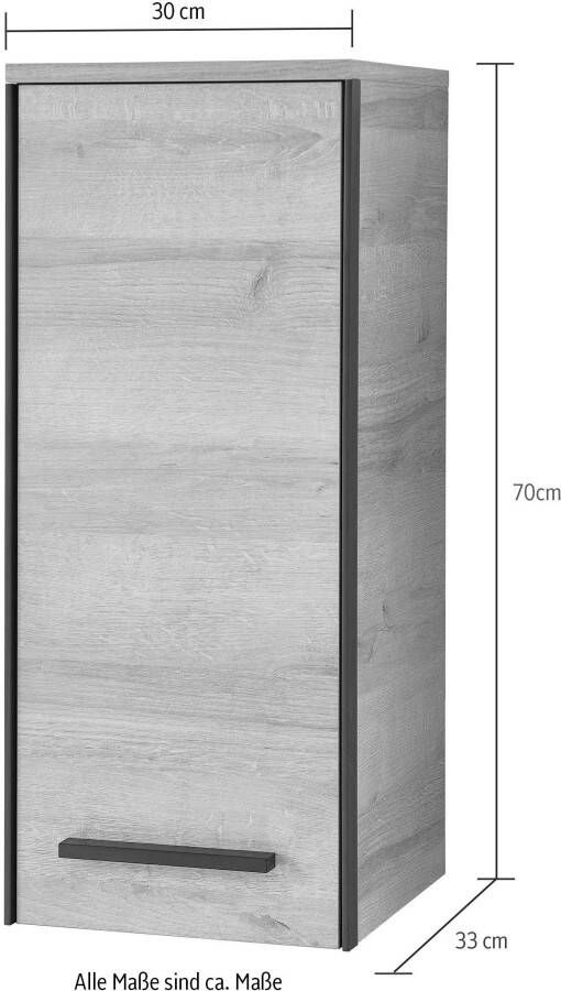 Saphir Hangend kastje Quickset 395 Wand-Badschrank 30 cm breit mit 1 Tür und 2 Einlegeböden - Foto 6