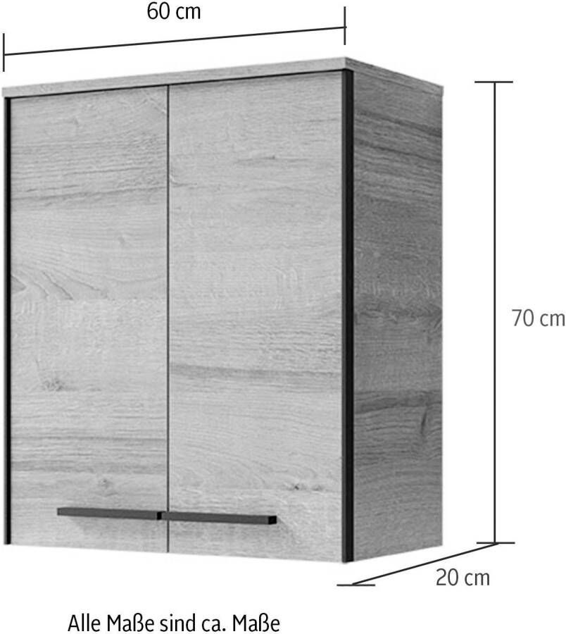 Saphir Hangend kastje Quickset 395 Badschrank 60 4 cm breit mit 2 Türen und 2 Einlegeböden - Foto 2