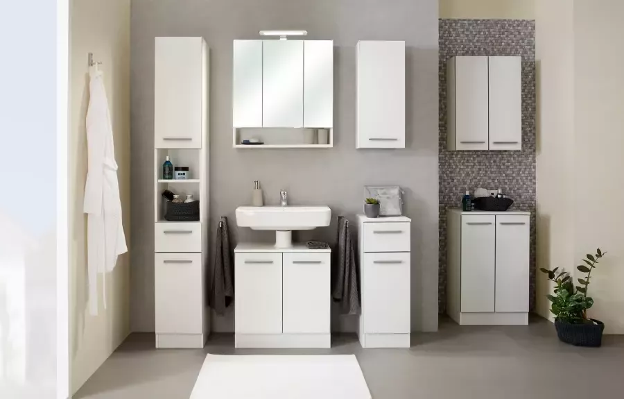 Saphir Hangend kastje Quickset 953 wand-badkamerkast 30 cm breed met 1 deur en 2 legplanken