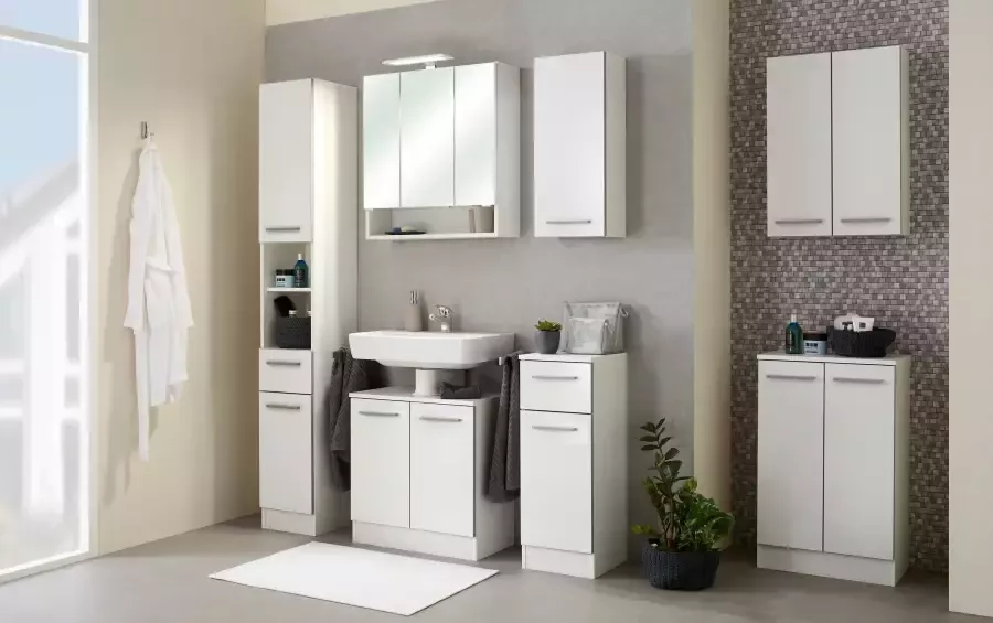 Saphir Hangend kastje Quickset 953 wand-badkamerkast 30 cm breed met 1 deur en 2 legplanken - Foto 2