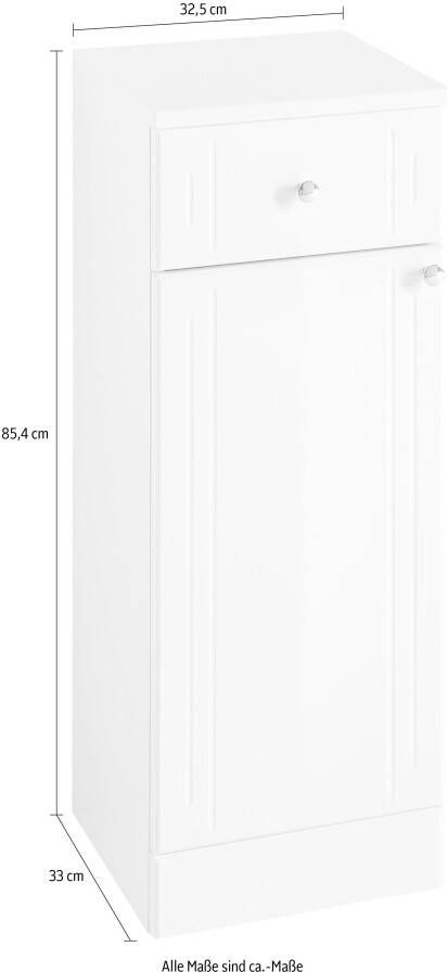 Saphir Onderkast Quickset 955 Badschrank mit 1 Tür 1 Schublade 32 5 cm breit - Foto 4