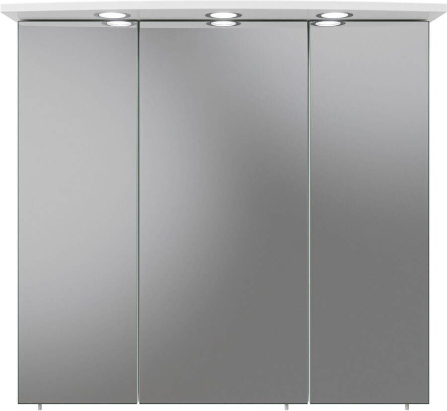 Saphir Spiegelkast Quickset 316 Badkamermeubel 3 spiegeldeuren 6 planken 75 cm breed - Foto 2