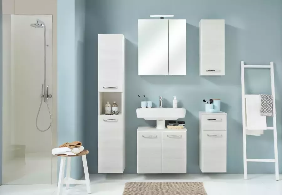 Saphir Spiegelkast Quickset badkamerspiegelkast incl. LED bovenverlichting 60 cm breed incl. deurdemper 2 spiegeldeuren met stopcontact - Foto 4