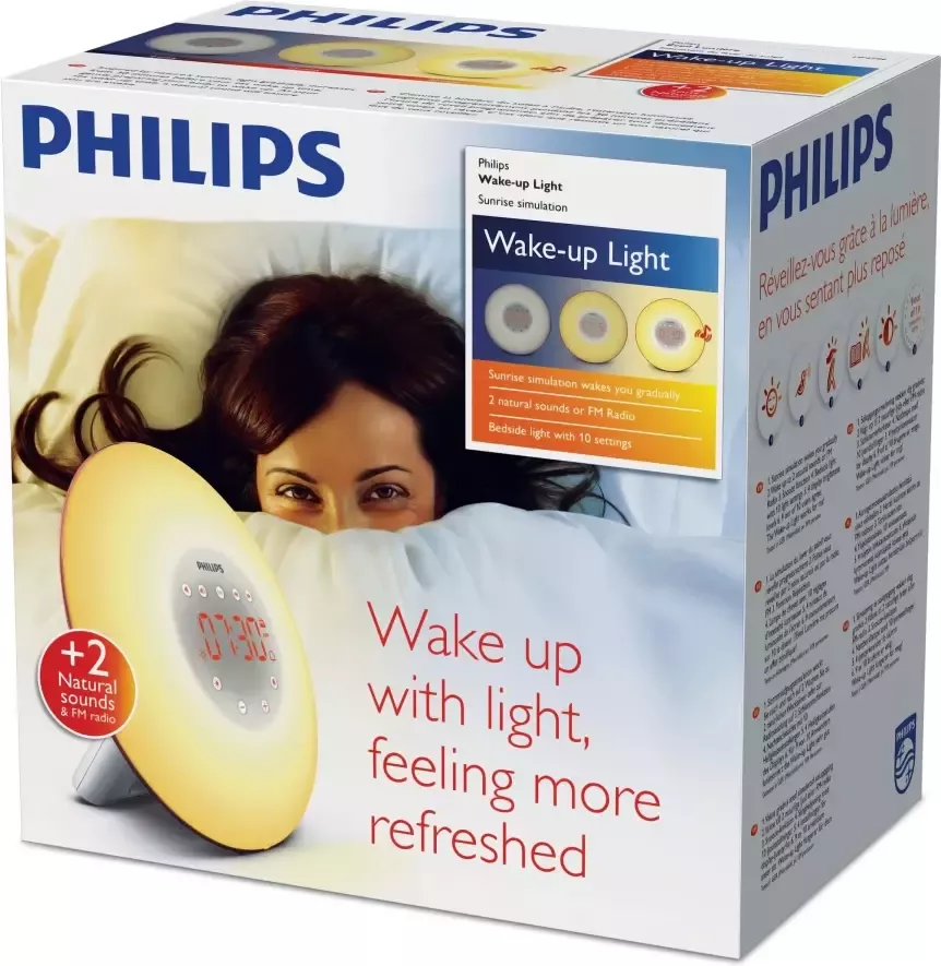 Philips Daglichtwekker HF3506 50 Wake Up Light Wakker worden met licht en natuurlijke tinten - Foto 1
