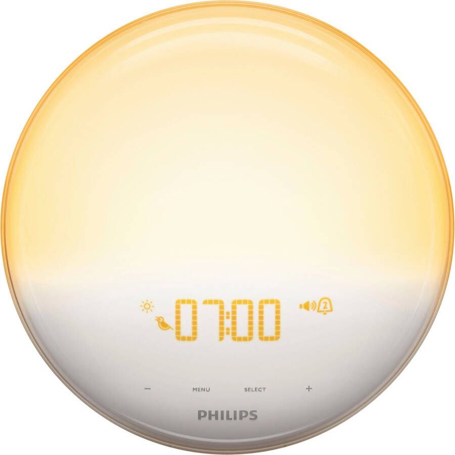 Philips Daglichtwekker SmartSleep HF3521 01 met 6 natuurlijke alarmgeluiden fm-radio en 20 lichtinstellingen - Foto 1