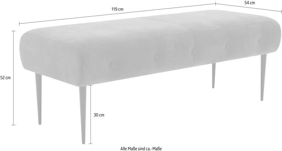 Places of Style 2-zitsbank Amber met capitonnage in verschillende stofsoorten - Foto 4