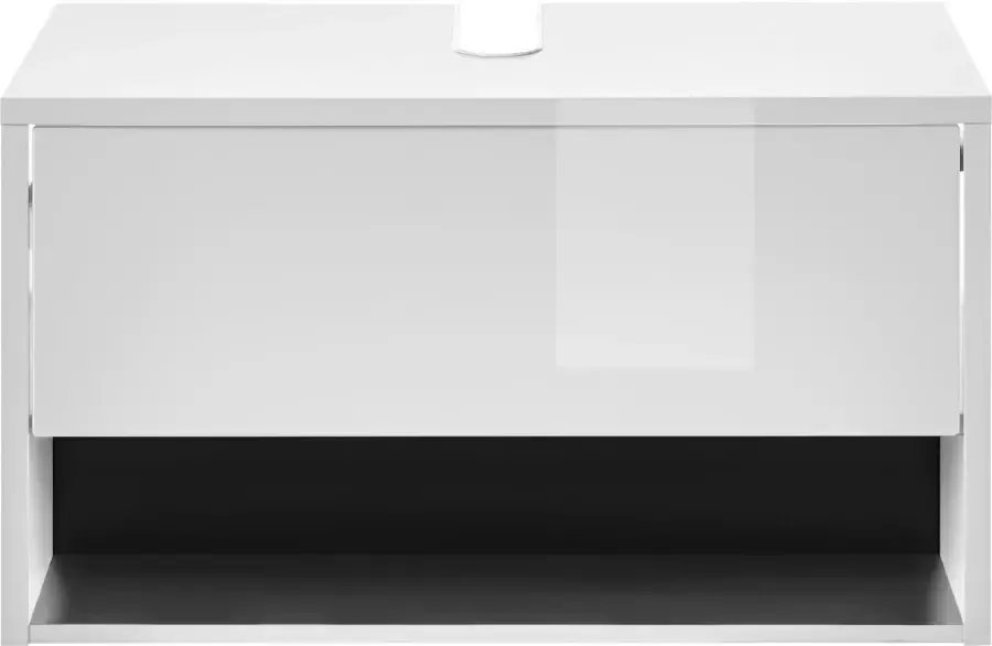 Places of Style Badkamerserie Studio Line bad in modern ontwerp 3-delig badkamer Kast onderkast en spiegel in twee kleuren beschikbaar opbergruimte (3-delig) - Foto 10