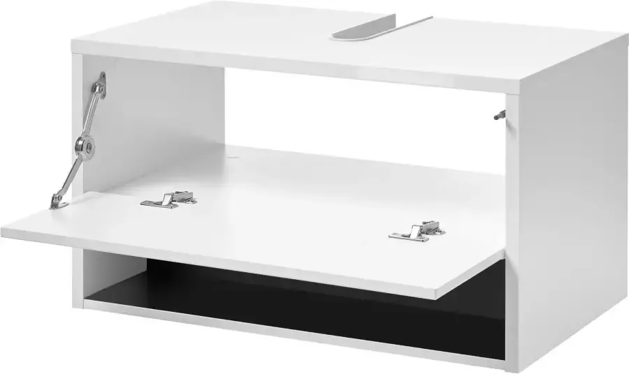 Places of Style Badkamerserie Studio Line bad in modern ontwerp 3-delig badkamer Kast onderkast en spiegel in twee kleuren beschikbaar opbergruimte (3-delig) - Foto 11