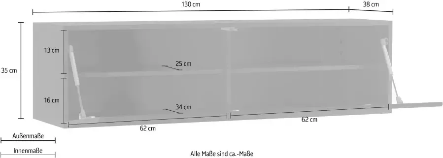 Places of Style Bergkast CAYMAN Breedte ca. 130 cm - Foto 5