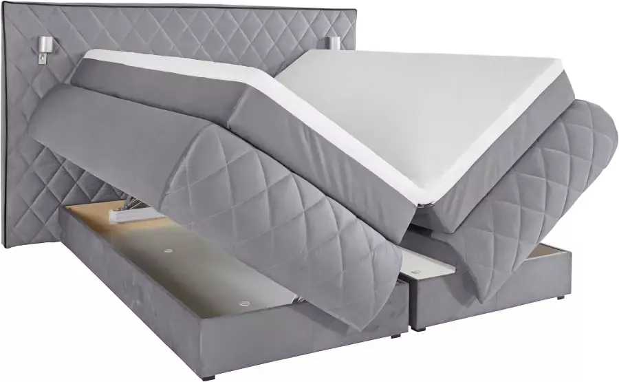 Places of Style Boxspring Alaric naar keuze met en zonder stralen topmatras pocketvering - Foto 10