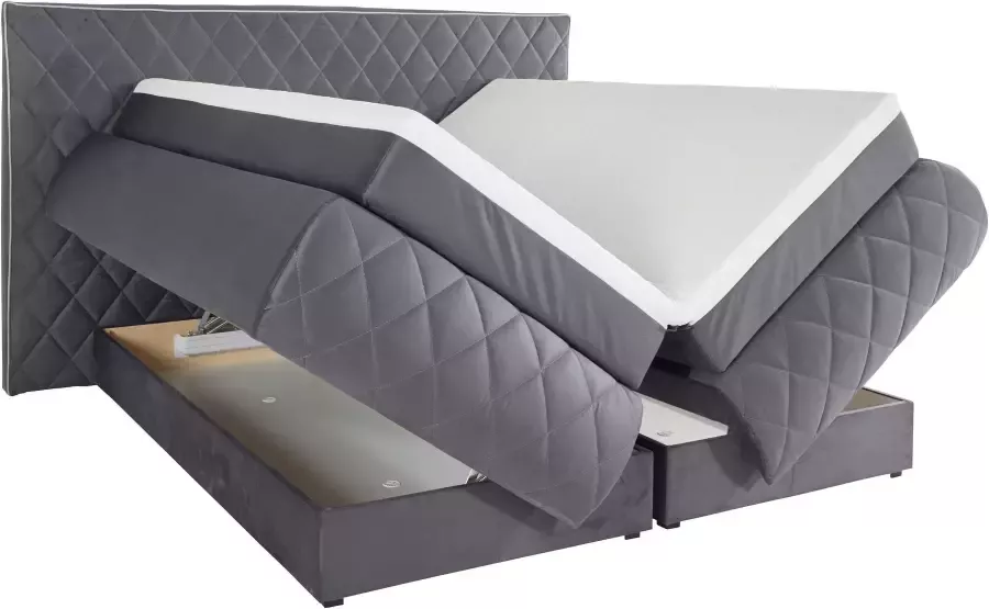 Places of Style Boxspring Alaric naar keuze met en zonder stralen topmatras pocketvering - Foto 9