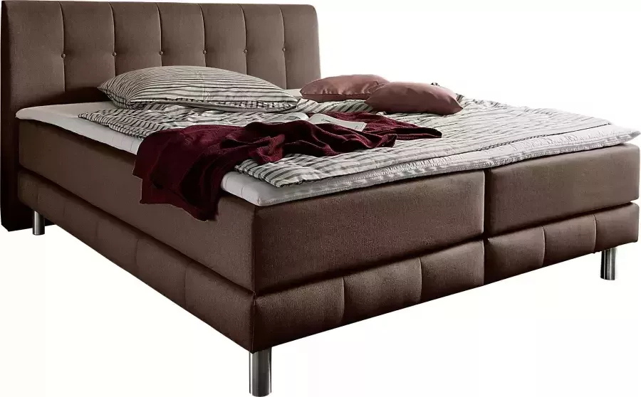 Places of Style Boxspring Cafone incl. topmatras 5 breedtes 3 matrassoorten en 3 hardheden ter keuze - Foto 3