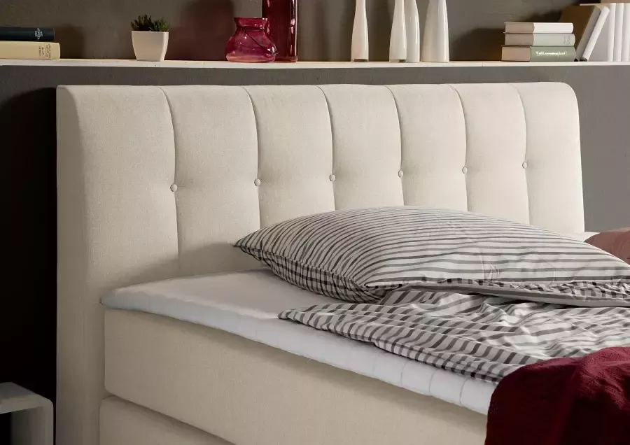 Places of Style Boxspring Cafone incl. topmatras 5 breedten 3 matrasuitvoeringen