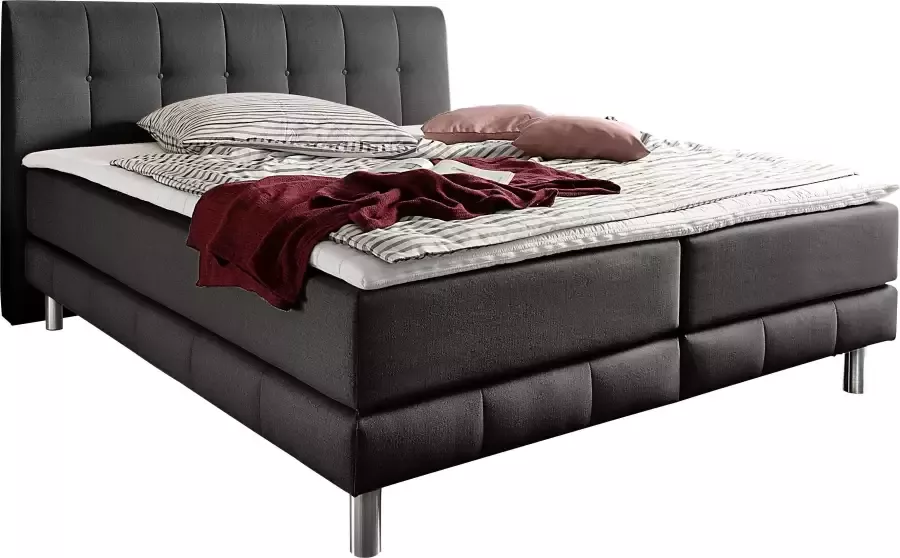 Places of Style Boxspring Cafone incl. topmatras 5 breedtes 3 matrassoorten en 3 hardheden ter keuze - Foto 3