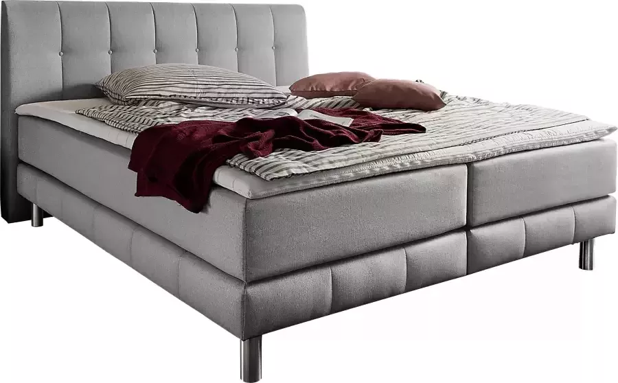 Places of Style Boxspring Cafone incl. topmatras 5 breedtes 3 matrassoorten en 3 hardheden ter keuze - Foto 3