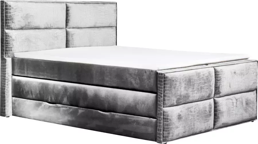 Places of Style Boxspring Croco Topmatras en bedkist in 4 breedten 2 matrassoorten 3 hardheden - Foto 6