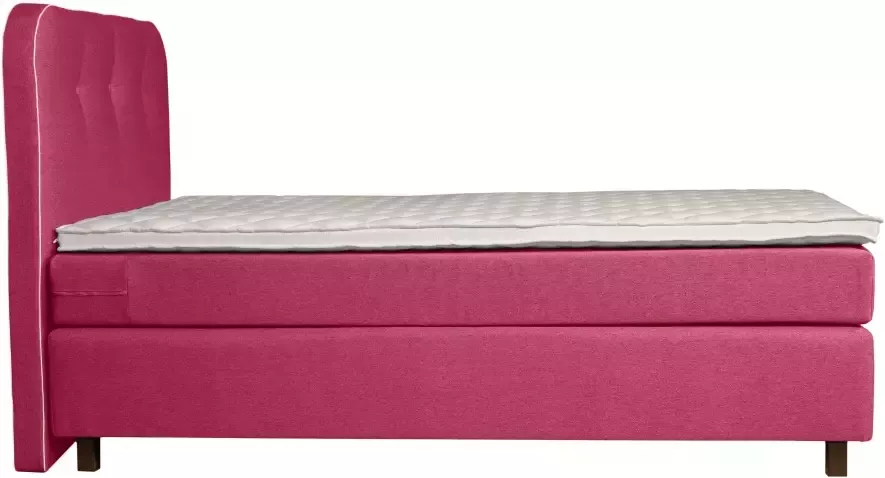 Places of Style Boxspring Marausa met pocketveringsmatras met decoratieve opstaande naad - Foto 5