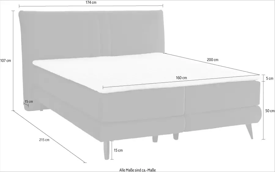 Places of Style Boxspring Skien incl. topmatras van koudschuim 2 hardheden 3 uitvoeringen - Foto 3