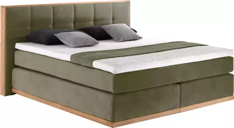 Places of Style Boxspring Vinton van massief eiken verschillende hardheden (ook h4) (5-delig) - Foto 7