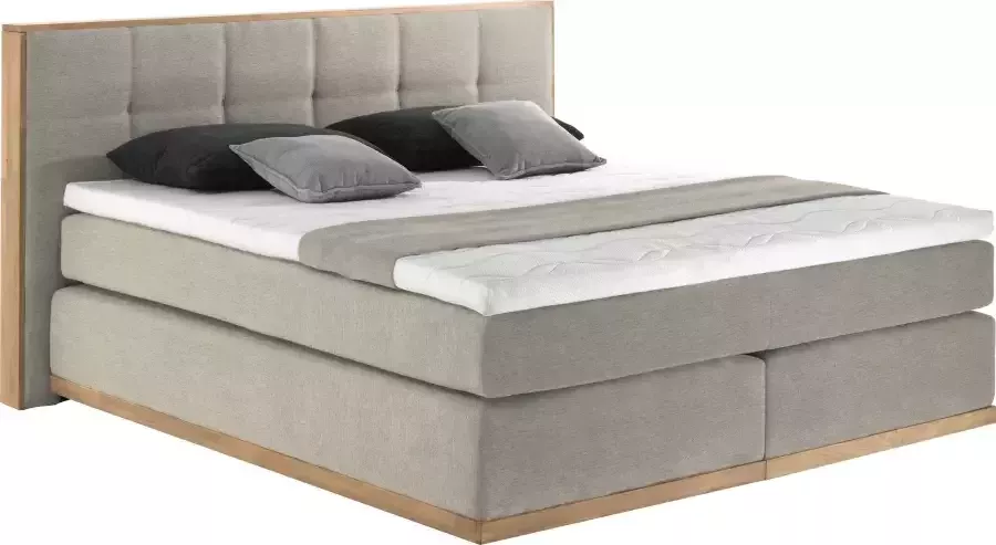 Places of Style Boxspring Vinton van massief eiken verschillende hardheden (ook h4) (5-delig) - Foto 7