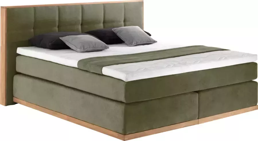 Places of Style Boxspring Vinton van massief eiken verschillende hardheden (ook h4) (5-delig) - Foto 7