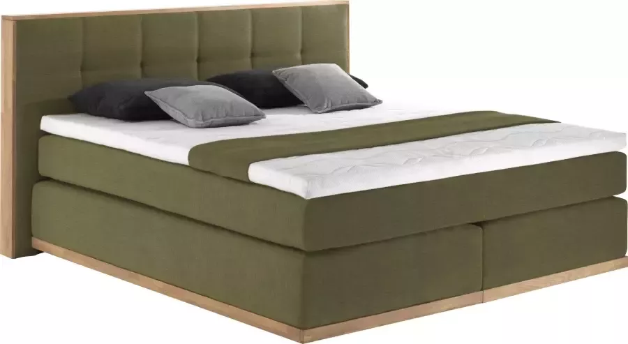 Places of Style Boxspring Vinton van massief eiken verschillende hardheden (ook h4) (5-delig) - Foto 7