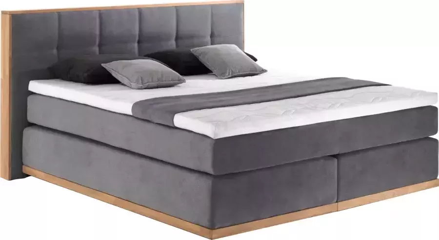 Places of Style Boxspring Vinton van massief eiken verschillende hardheden (ook h4) (5-delig) - Foto 7