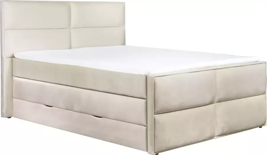 Places of Style Boxspring Williston incl. topmatras en bedkist in 4 breedten 2 matrassoorten - Foto 5