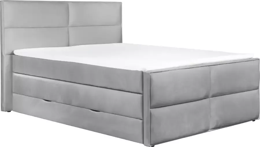 Places of Style Boxspring Williston incl. topmatras en bedkist in 4 breedten 2 matrassoorten - Foto 7