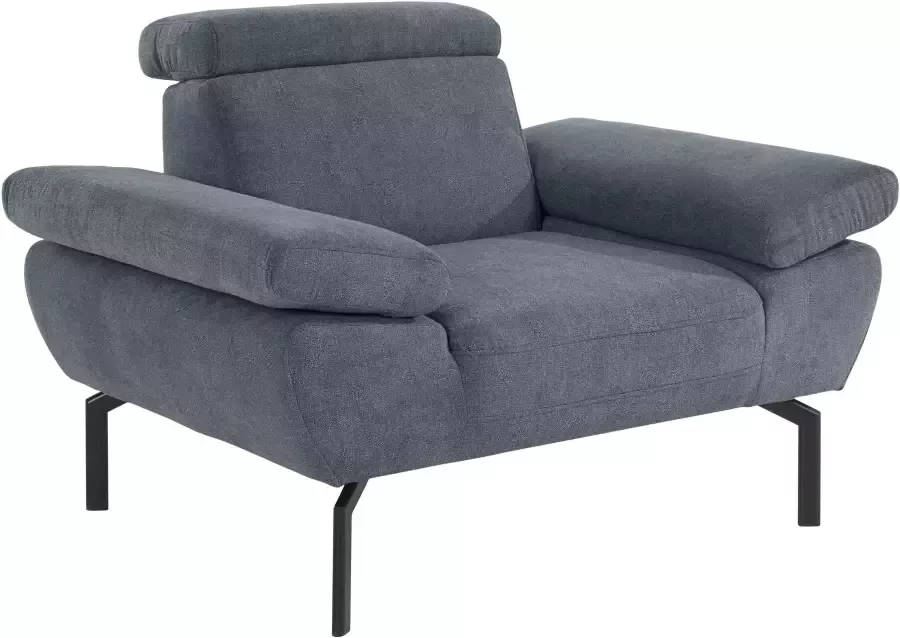 Places of Style Fauteuil Trapino Luxus naar keuze met verstelbare rugleuning luxe-microvezel in leer-look - Foto 5