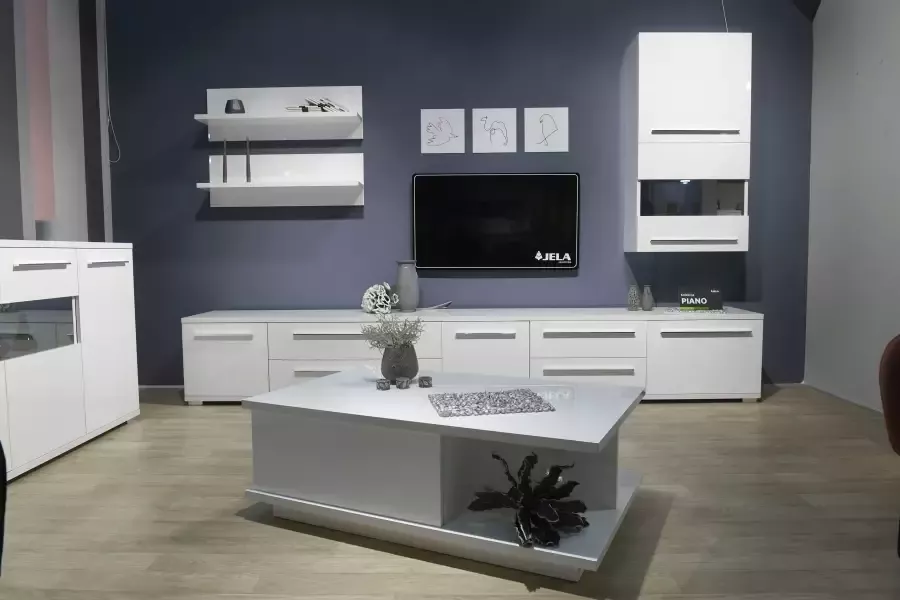 Places of Style Hangende vitrinekast Piano met en zonder glaselement uv gelakt soft-close b h:59 7 57 4 cm - Foto 5