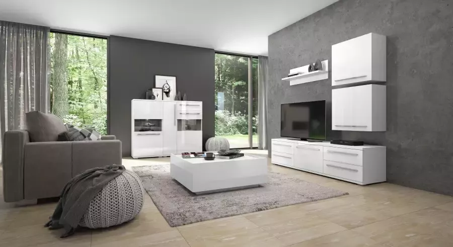 Places of Style Hangende vitrinekast Piano met en zonder glaselement uv gelakt soft-close b h:59 7 57 4 cm - Foto 7