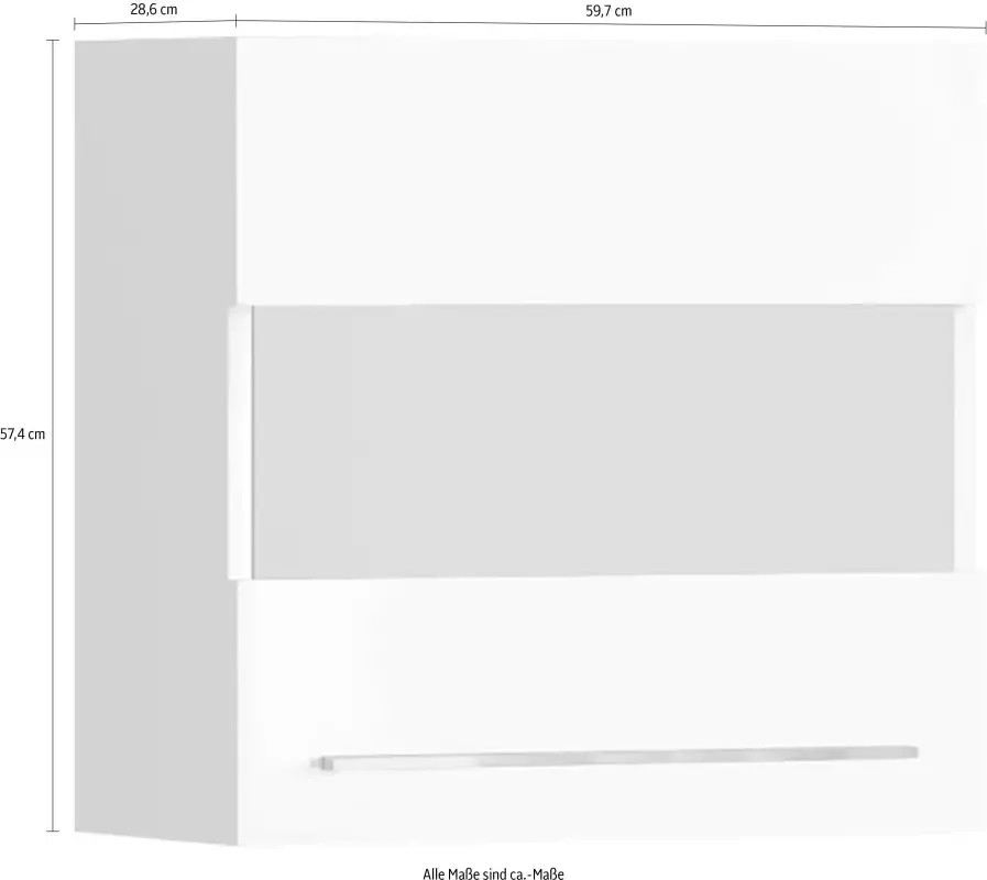 Places of Style Hangende vitrinekast Piano met en zonder glaselement uv gelakt soft-close b h:59 7 57 4 cm - Foto 3