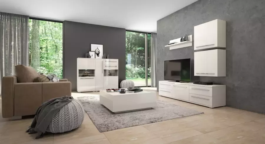 Places of Style Hangende vitrinekast Piano met en zonder glaselement uv gelakt soft-close b h:59 7 57 4 cm - Foto 4