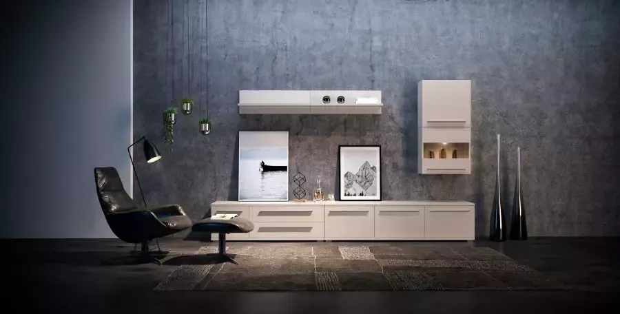 Places of Style Hangende vitrinekast Piano met en zonder glaselement uv gelakt soft-close b h:59 7 57 4 cm - Foto 5