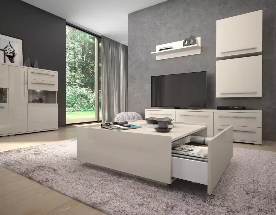 Places of Style Hangende vitrinekast Piano met en zonder glaselement uv gelakt soft-close b h:59 7 57 4 cm - Foto 3