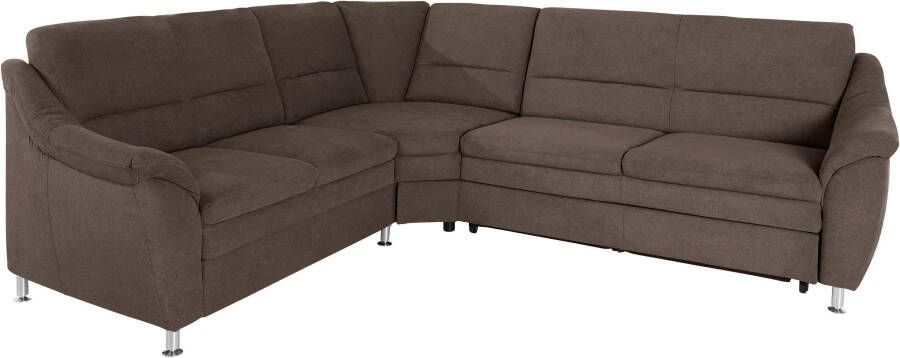 Places of Style Hoekbank Cardoso L-vorm met trapezehoek voor meer zitcomfort naar keuze ook met slaapfunctie - Foto 4