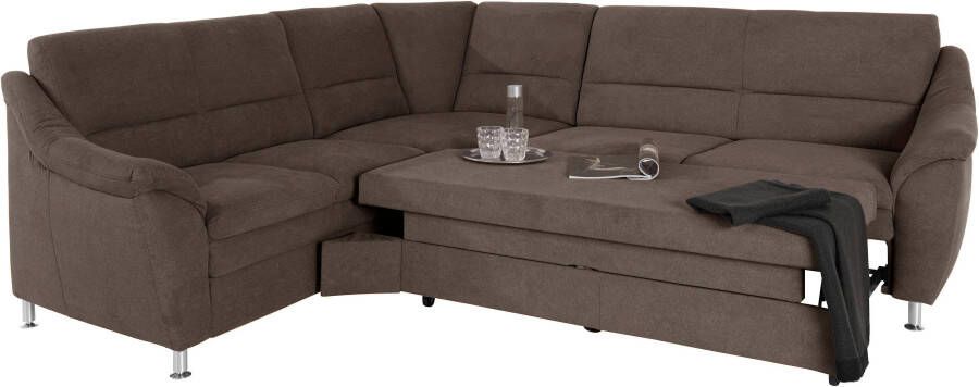 Places of Style Hoekbank Cardoso L-vorm met trapezehoek voor meer zitcomfort naar keuze ook met slaapfunctie - Foto 5