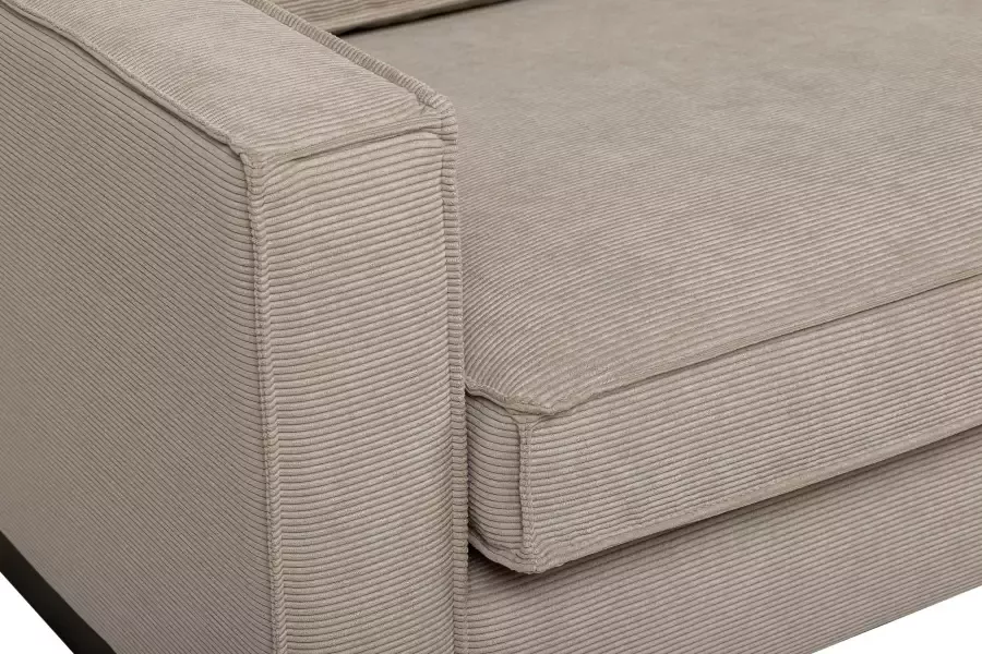 Places of Style Hoekbank Pinto 290 cm cord chenille leerlook ottomane links rechts - Foto 3