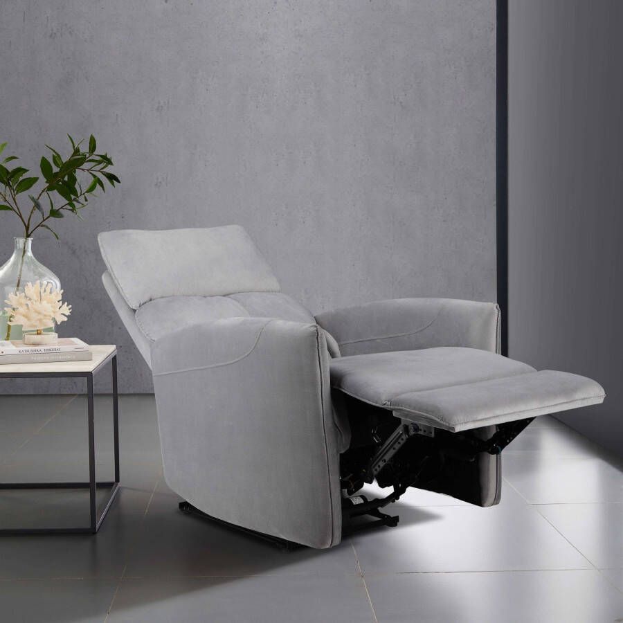 Places of Style Relaxfauteuil Pineto TV-fauteuil met relaxfunctie vrij verstelbaar en USB-aansluiting