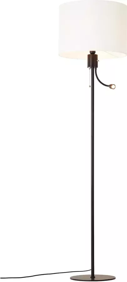 Places of Style Staande lamp ELIJAH met textielen kap en leeslamp flexibel instelbaar afzonderlijk schakelbaar (1 stuk) - Foto 2