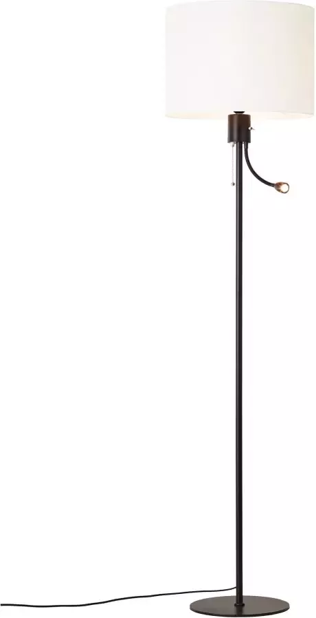 Places of Style Staande lamp ELIJAH met textielen kap en leeslamp flexibel instelbaar afzonderlijk schakelbaar (1 stuk) - Foto 3