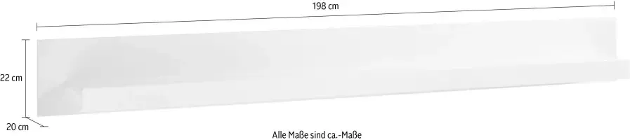 Places of Style Wandplank MERAN Breedte ca. 198 cm - Foto 7