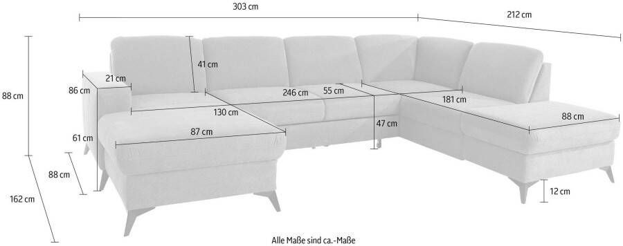 Places of Style Zithoek Lolland U-vorm Naar keuze met slaapfunctie en bergruimte ook met afwasbare bekleding - Foto 10