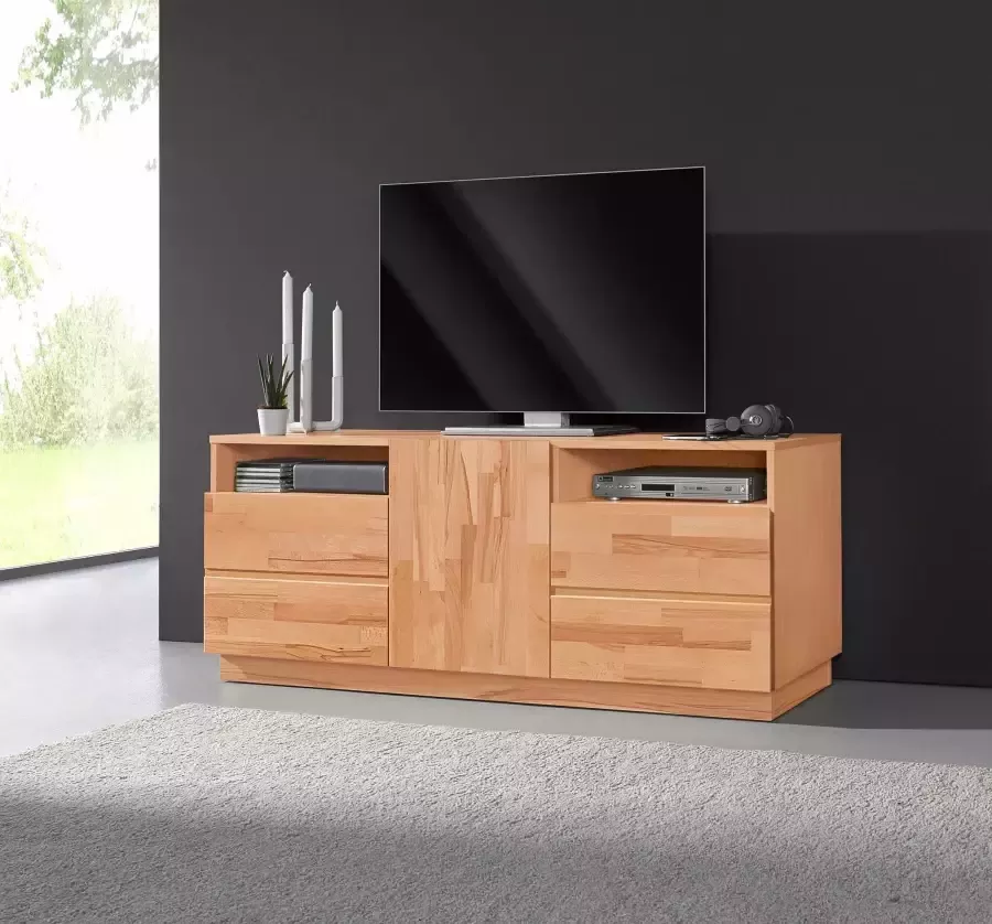 Home affaire Tv-meubel Hoogte 140 cm deels massief FSC -gecertificeerd - Foto 1